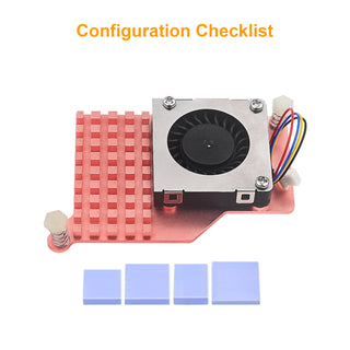 Raspberry Pi 5 Fan Radiator Pure Copper Material Heat Sink Blower Cooling Fan