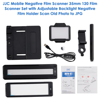 JJC Mobile Negative Film Scanner 35mm 120 Film Scanner Set Negative Film Holder