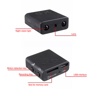XD Mini HD 1080P Camera Motion Home Security Nanny Cam Night Vision