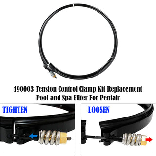Pentair 190003 Tension Control Clamp Kit Replacement Pool and Spa Filter for Clear Plus pool/spa filters