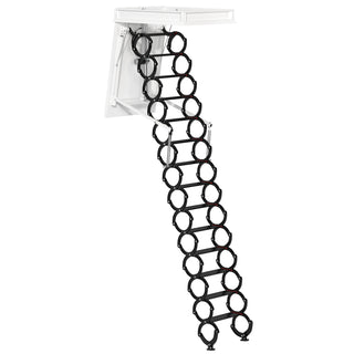 13 Steps Electirc Acctic Ladder Aluminum Folding 11.8FT Remote For Loft Home 35"27.5"Loft Ladder Stairs Electirc Attic Folding Ladder Workshop 13 Steps 3.6M 13 Steps Black Loft Folding Electirc Attic Ceiling Ladder Stairs 39.37"27.5" 3.6M