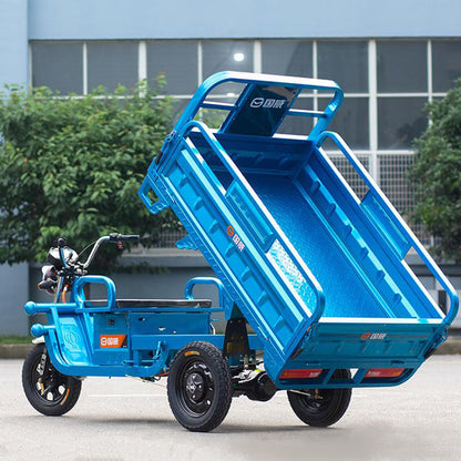 Electric Cargo Tricycle Truck Endurance Mileage 30-35km 800W Simple Tricycle