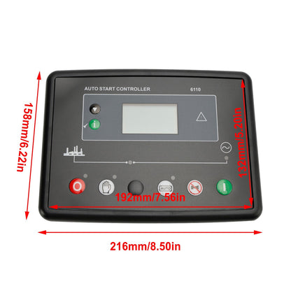 DSE6110 Generator Controller Auto Start Diesel Genset Control Panel Generic