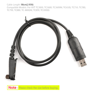 USB Programming Cable RPC-TC3K For HYT TC3000 TC3600 TC610S TC780 TC880 Radio