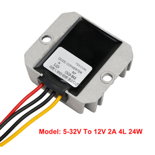 Waterproof DC (5-32V) to 12V 2/3A Voltage Power Supply Converter Regulator