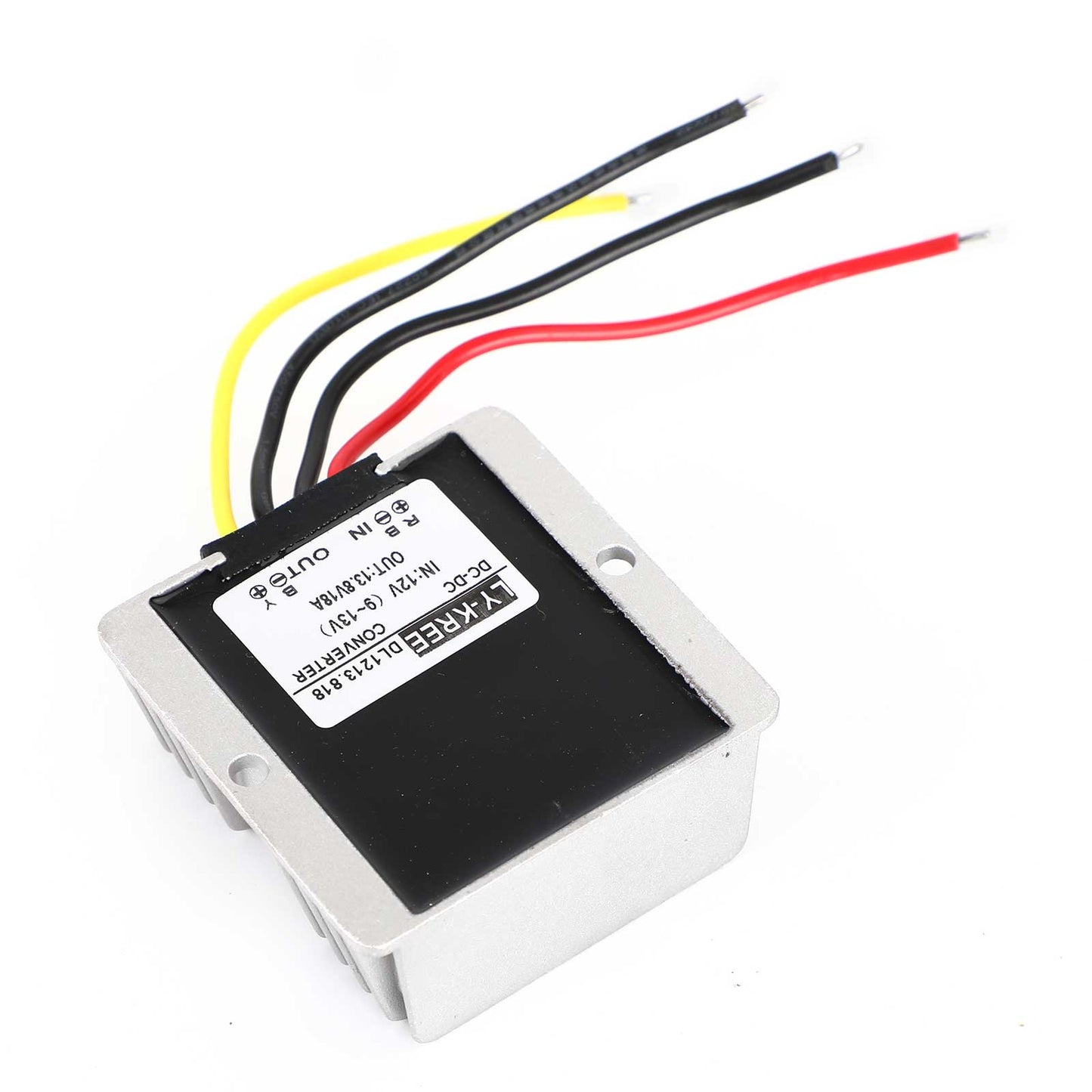 Waterproof DC/DC Converter Regulator 12V Step Up to 13.8V 18A 248W Generic