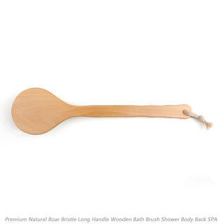 Back Scrubber Brush SPA Body Brush Natural Wooden Handle Brush