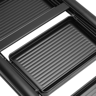 Folding 3 Tier Step Stool  Aluminum Folding Stepladder Shelf