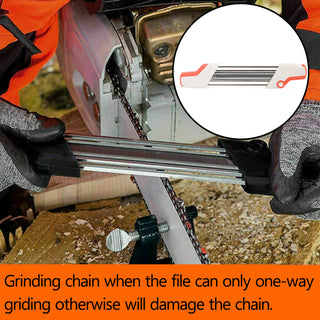 2 In 1 Easy File Chainsaw Chain Sharpening Tool For STIHL 13/64" 5.2mm Replace