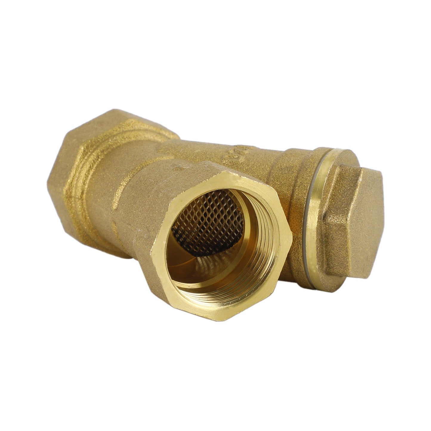 1/2"-1" NPT Thread Y Shaped Brass Strainer Filter Valve Connector For Water Oil Generic