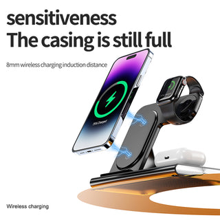 4 in 1 Charger Stand Multiple Devices Wireless Charger iPhone Charging Station