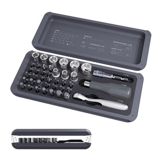 topteng Polycarbonate and Alloy Steel 41-Pieces Mini Ratchet and Screwdriver Set