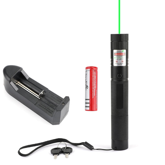 500Mile 532nm 303 Green Laser Pointer Visible Beam Light Lazer Pen+18650+Charger Generic