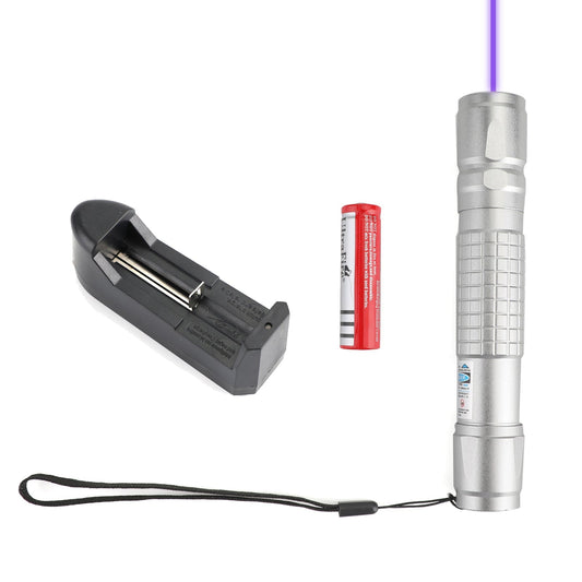 5mw 405nm Tactical Green Purple 18650 Laser Pointer Pen Visible Beam Light Lazer Generic