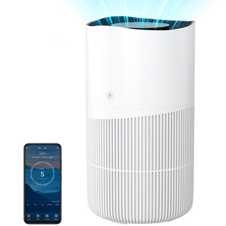 Removing formaldehyde and PM2.5 With app control Smart negative ion air purifier for pets and home use