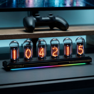 Nixie Tube Clock Wi-Fi SYNC 12/24H No Assembly Required A Retro Gift for Friends