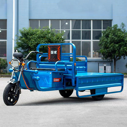 Electric Cargo Tricycle Truck Endurance Mileage 50-60km 800W Simple Tricycle