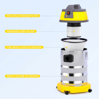 10 Gallon Stainless Steel Wet Dry Blow Vacuum Cleaner 3200w 8 Peak Hp