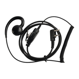K-018 Small PTT-B6 Curve Hook Earhook Headset For TK-208 TH-D7 RPU416A KG-UVD1
