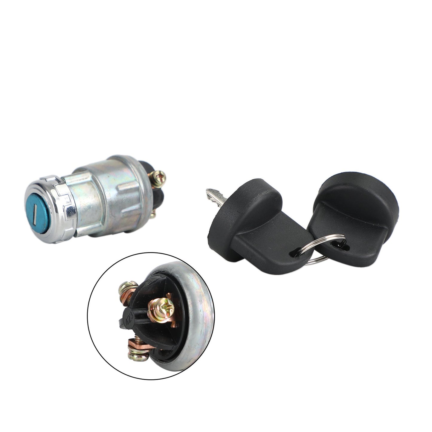 Universal Ignition Switch For Jk423 Flush Mount 12V 2Key 3 Position Off On Start Generic