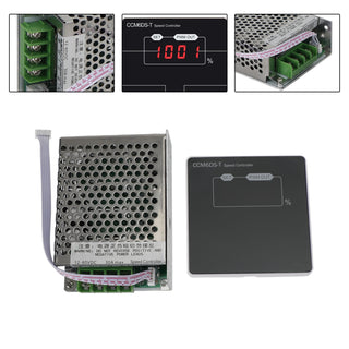 DC 12-80V 30A PWM Motor Speed Controller Digital Display Soft Start Delay Stop