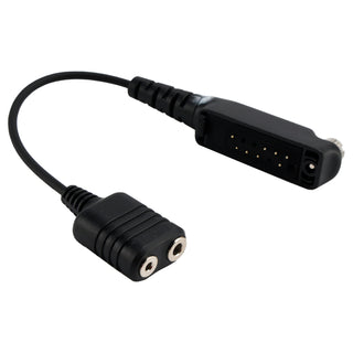 K Interface 2Pin Headset Port Converter Cable for Sepura STP8040 STP8080 STP9000