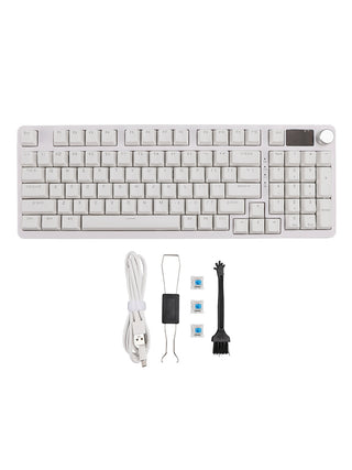98-Key 2.4G Wireless Bluetooth Three-Mode Mechanical Keyboard RGB Hot-Swappable