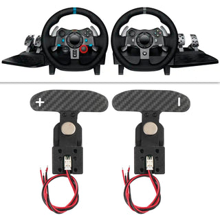 Shift Paddles Racing Game Simulation Steering Wheel For Thrustmaster T300 T500