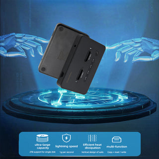 SATA Docking Station Duplicator SSD M.2 SATA+SATA Solid State Drive Enclosure