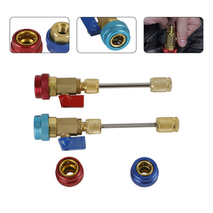 Refrigerant Valve Core Remover and Installer Tool Set High Low Side Valve Tool