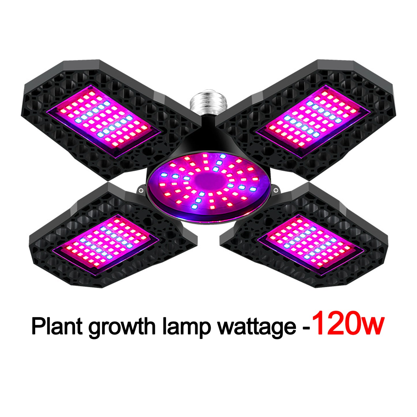 E27 LED Grow Light With Foldable Full Spectrum Grow Lights For Indoor Plant