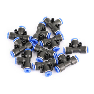 10PCS Pneumatic Air Quick Push to Connect Fitting 6 mm OD "T" Tee Tube 6mm