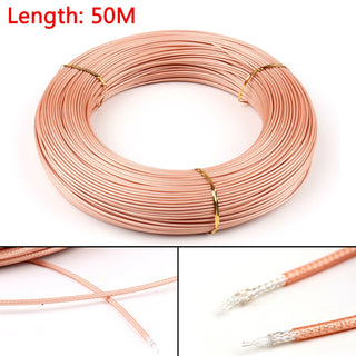 50m RG316 RF Coax Coaxial cable Connector 50ohm M17/113 Shielded Pigtail 164ft