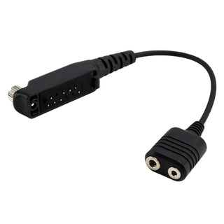 K Interface 2Pin Headset Port Converter Cable for Sepura STP8040 STP8080 STP9000