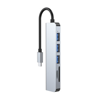 Type-c HUB For PC 6 in 1 Multi Splitter HD Output  Multifunctional USB 3.0 Dock