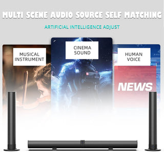 Detachable Surround Sound Bar Bluetooth 2 Speaker in 1 Subwoofer TV Home Theater