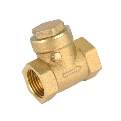 1/2" NPT Brass Water Oil Gas Swing Check Valve Threaded Plumbing Fitting