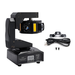 6LED Moving Head Light 3-Axis Beam Stage DMX Spot Disco Party Show Lighting