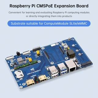 Raspberry Pi CM5 PoE Expansion Board Computing Module Baseboard Support M.2 NVMe