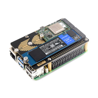 Raspberry Pi 5 PCIe Dual Channel M.2 Rotary Board Nvme Dual M.2 Hard Disk Read