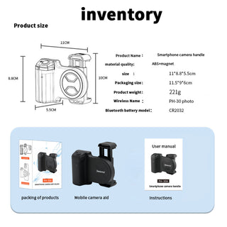 PH-30A Mobile Phone Clip Model Auction Remote Control Camera Handle Stabilizer