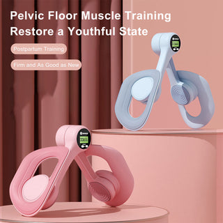 Home Fitness Equipment for Hip Arm shaping equipment Thigh Trainer Inner Thigh Exerciserfor Women Leg 360°Adjustable Pelvic Floor Muscle Trainer with LED Display
