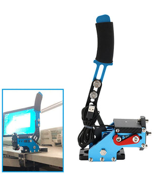14Bit USB Handbrake for Racing Games Steering Wheel Stand G27/G29 G920 PC Blue