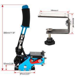 14Bit USB Handbrake for Racing Games Steering Wheel Stand G27/G29 G920 PC Blue