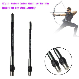 3/4/5 inch Archery Carbon Stabilizer Bar Short Side Extender