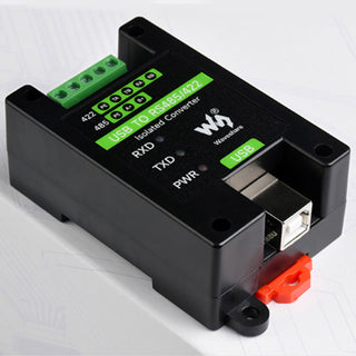 Isolated Converter USB to RS485/RS422 Protect Circuits Support Wall-Mounted Rail