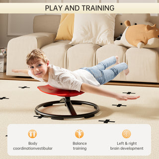 Sit + Spin 360¡ãSensory Spinning Seat Swivel Toy Kids Fish Wobble Chair Stool