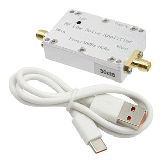 50m-6GHz Radio Frequency Amplifier 30dB High-Gain Front LNA Low Noise Signal