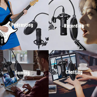 BM800 USB Condenser Microphone for PC Studio Microphone Kit Streaming Gaming