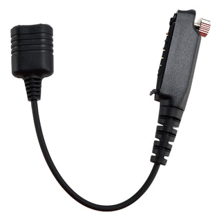 K Interface 2Pin Headset Port Converter Cable for Sepura STP8040 STP8080 STP9000